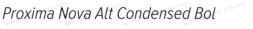 Proxima Nova Alt Condensed Bold字体转换